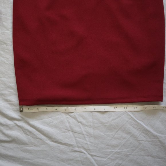 SOLEMIO Red Dress Mini Bell Sleeve Size Small NWOT - Picture 7 of 10